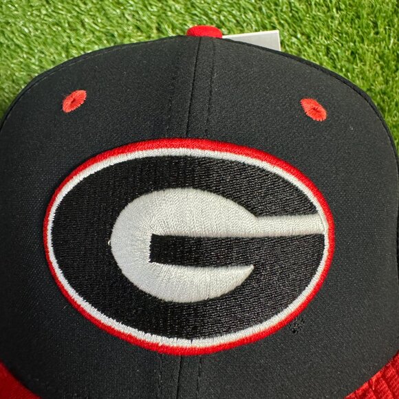 Nike UGA Dawgs Georgia Bulldogs Baseball Team Issued Fitted Cap Hat Black - Picture 8 of 15